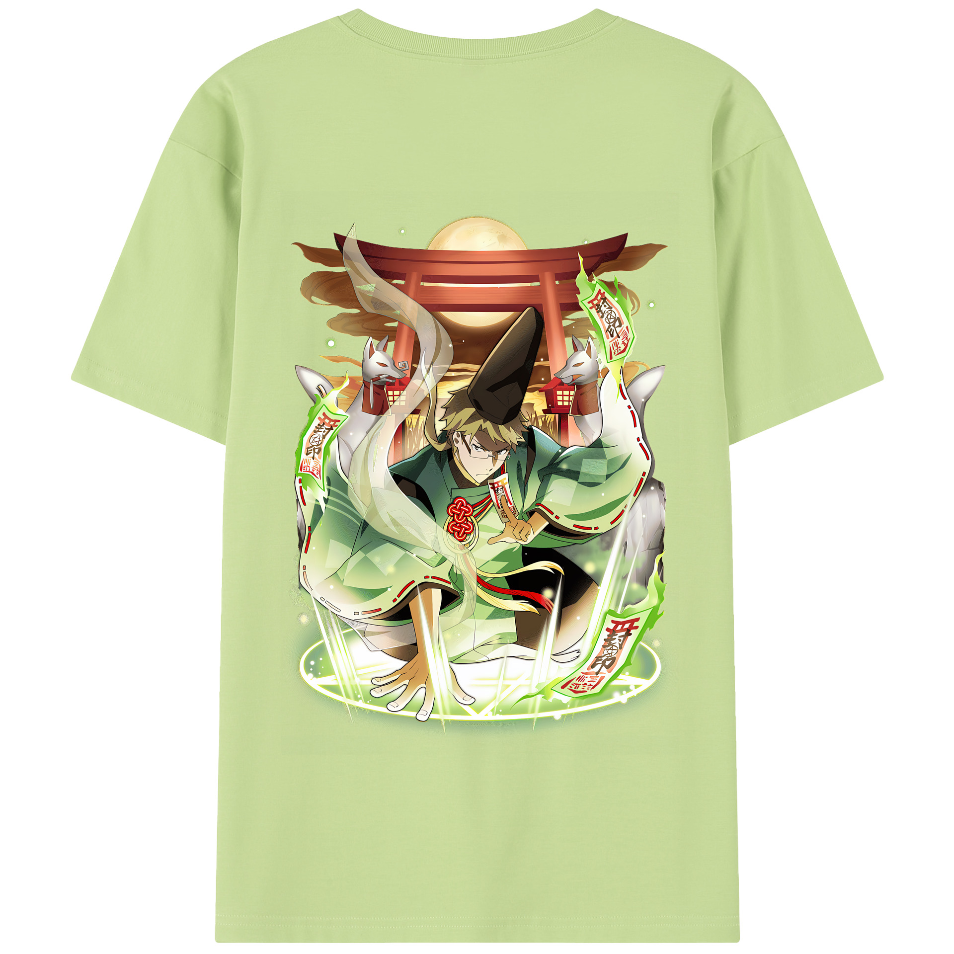 （画像用） 文豪ストレイドッグス Bungo Stray Dogs 綿100％半袖Tシャツ（背面プリント）